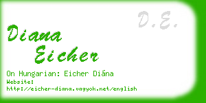 diana eicher business card